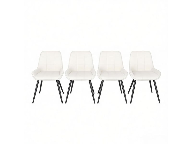  Chaise de cuisine 4 pièces siège rembourré assise haute rembourrée chaise fonctionnelle  - Conforama A