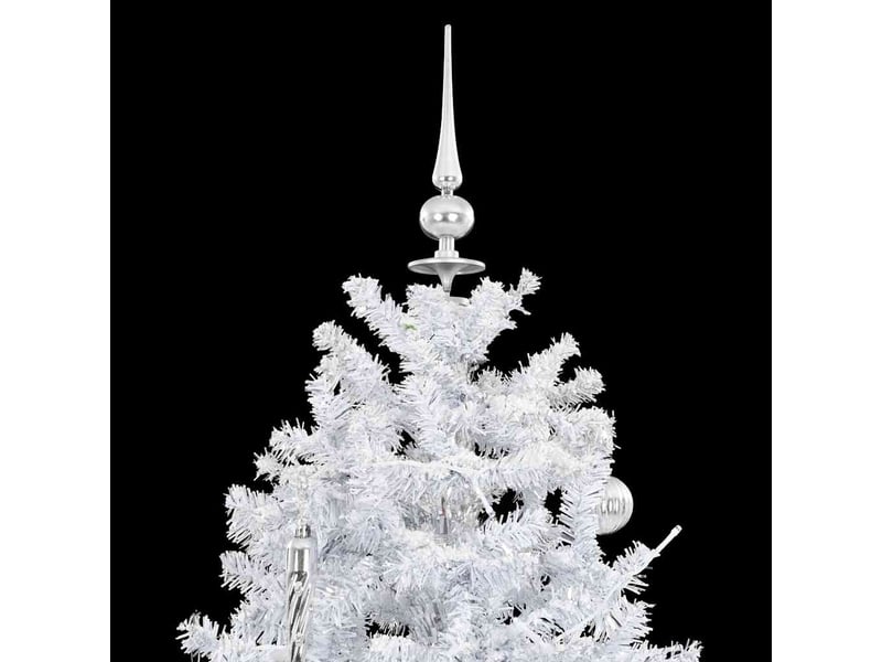  Sapin de noël - arbre de noël neigeux avec base de parapluie blanc 190 cm  - Conforama E