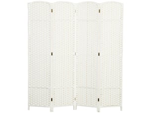 Paravent 4 panneaux pliable séparateur de pièce, cloison d’intimité pour salon chambre bureau à domicile