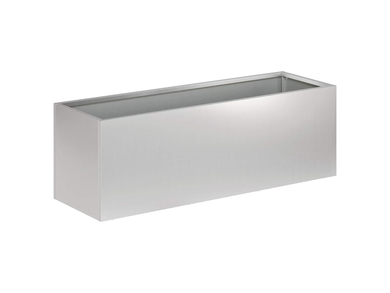  Jardinière - cache-pot de jardin 2 pcs argenté 60 x 20 x 20 cm  - Conforama C