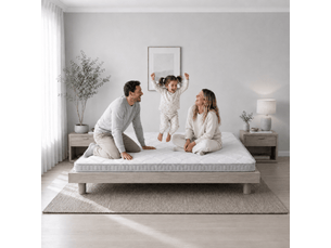 Matelas 90x200 cm <strong>DZMDIP</strong>  <strong></strong> Ressorts ensachés soutien Medium épaisseur 10 cm