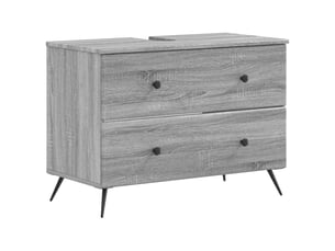 Meuble sous lavabo de salle de bain breda sonoma gris cf64846