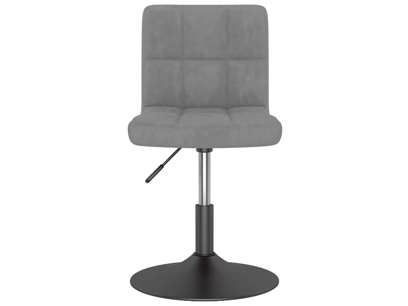  Tabouret de bar, chaise de bar pivotant gris clair velours  - Conforama C