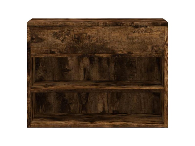  Banc à chaussures, meuble à chaussures chêne fumé 60x30x45 cm bois d'ingénierie  - Conforama D