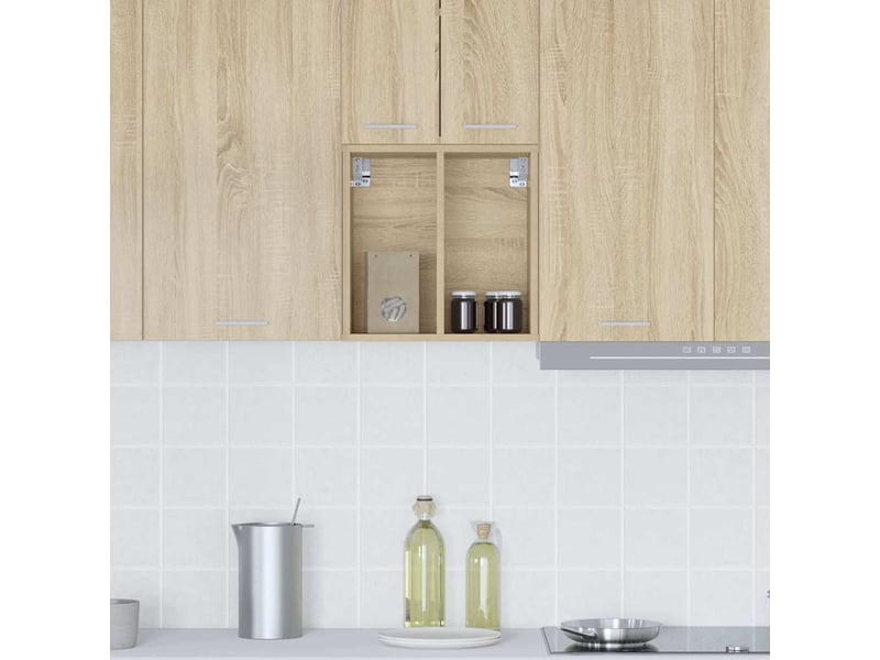 Meuble de rangement cuisine, armoire suspendue chêne sonoma 40x29,5x40cm - Conforama D