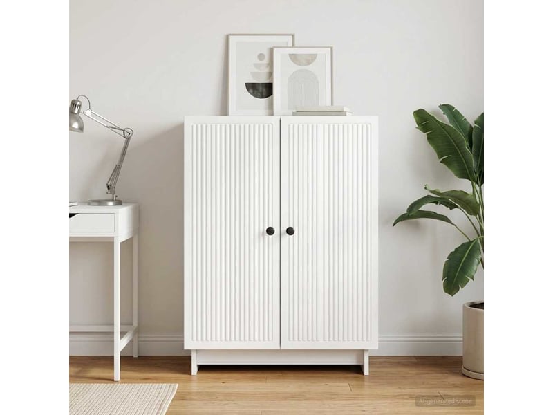  Buffet - bahut - meuble de rangement blanc 66 x 34,5 x 90 cm bois d'ingénierie  - Conforama D