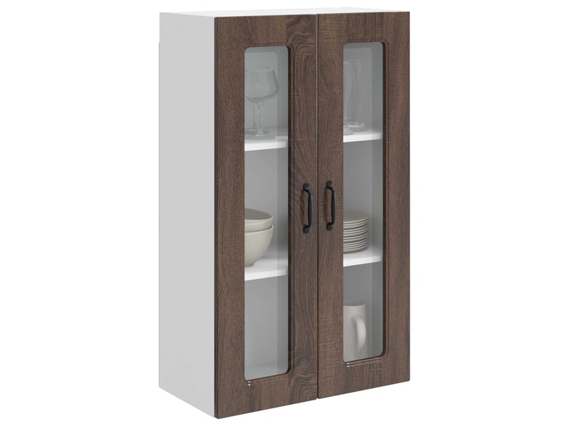  Meuble mural de cuisine | armoire de cuisine chêne brun 60x31x100cm shl8496  - Conforama C