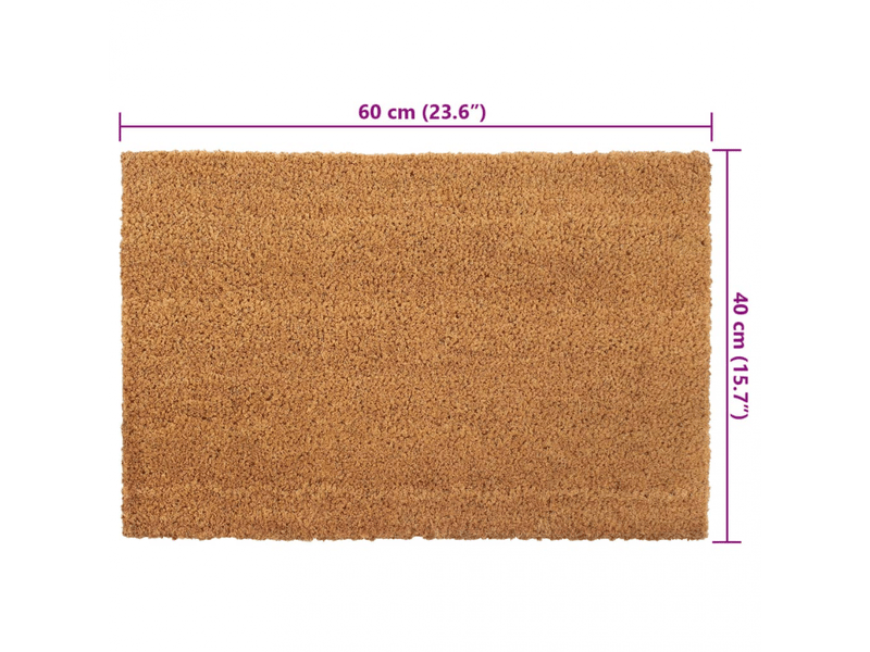  Tapis de porte 2 pcs naturel 40x60 cm fibre de coco touffeté - comfortxl 155558 - Conforama D