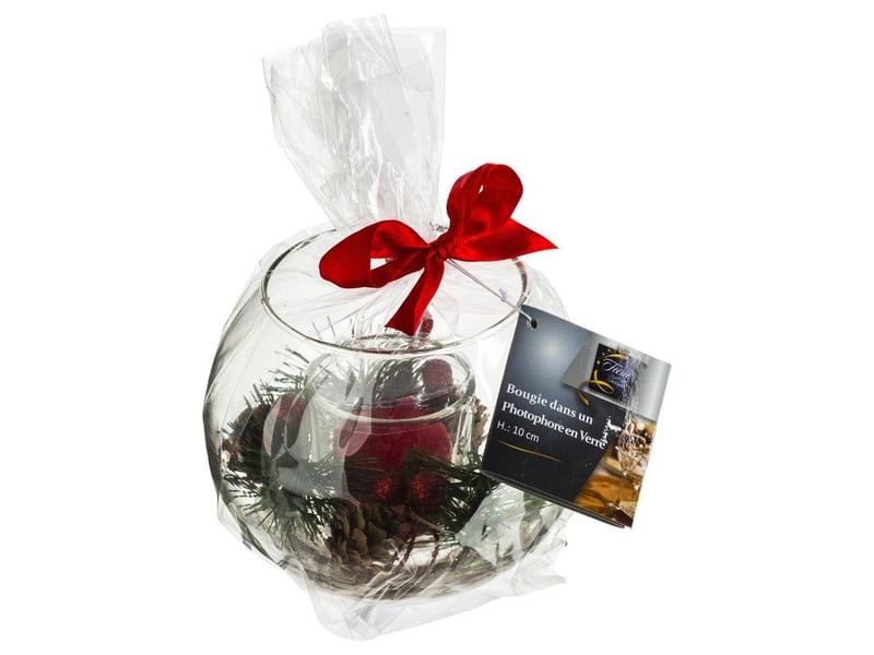  Bougie boule verre décorative  - Conforama C