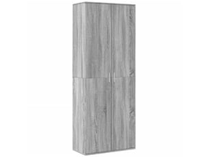 Buffet haut - bahut - meuble de rangement sonoma gris 70x35x180 cm bois d'ingénierie