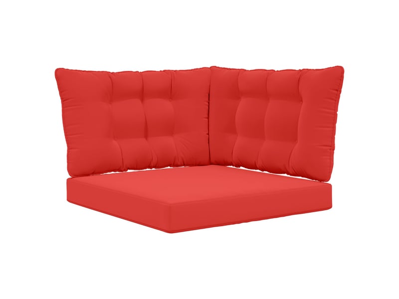  Coussin de canapé d'extérieur, coussin de chaise polyester rouge 68,5 x 68,5 cm cf54153  - Conforama A