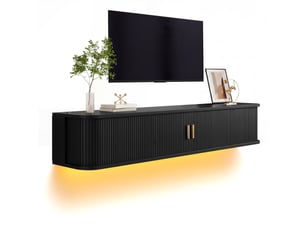 Meuble tv coloris noir 175 cm <strong></strong>  <strong></strong>