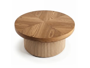 Table basse rond(e) coloris bois clair - 78 cmx78 cm