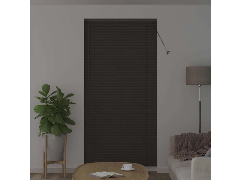 Store vénitien, store de fenêtre gris foncé 220 x 105 cm 25 mm aluminium cf47912 - Conforama C