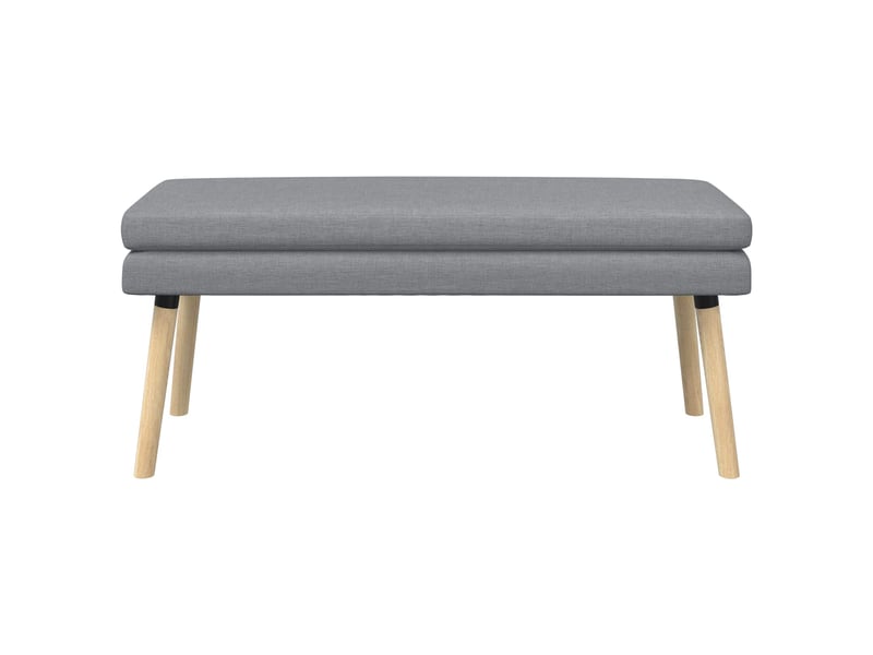  Banc d'entrée, banc à double couche gris clair 110x40x47 cm tissu  - Conforama E