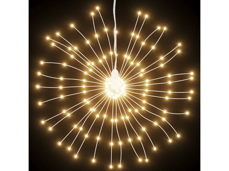  Étoile rayonnante de noël 140 led 8 pcs blanc chaud 17 cm  - Conforama D