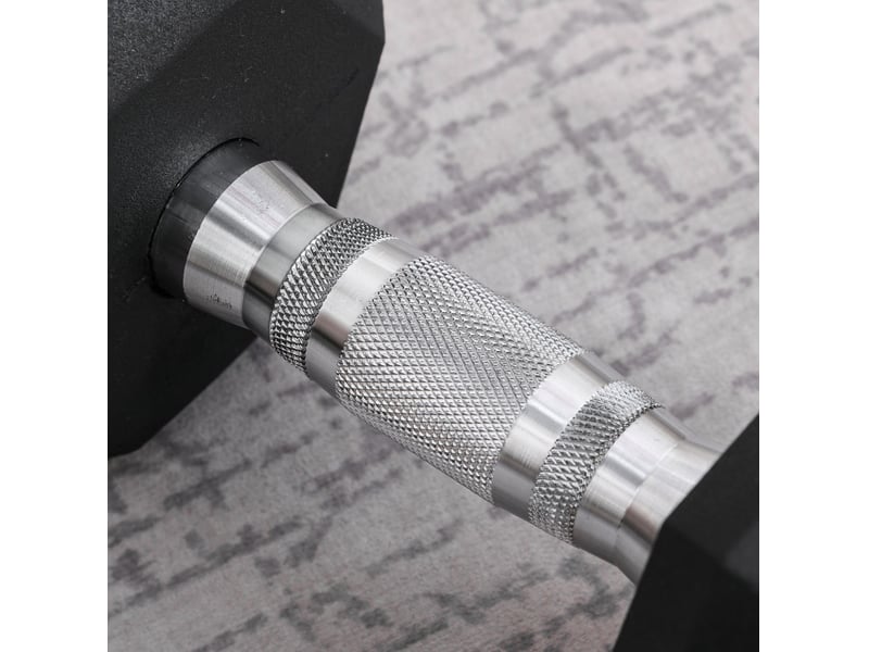  Haltère hexagonal 12,5 kg métal noir  - Conforama D