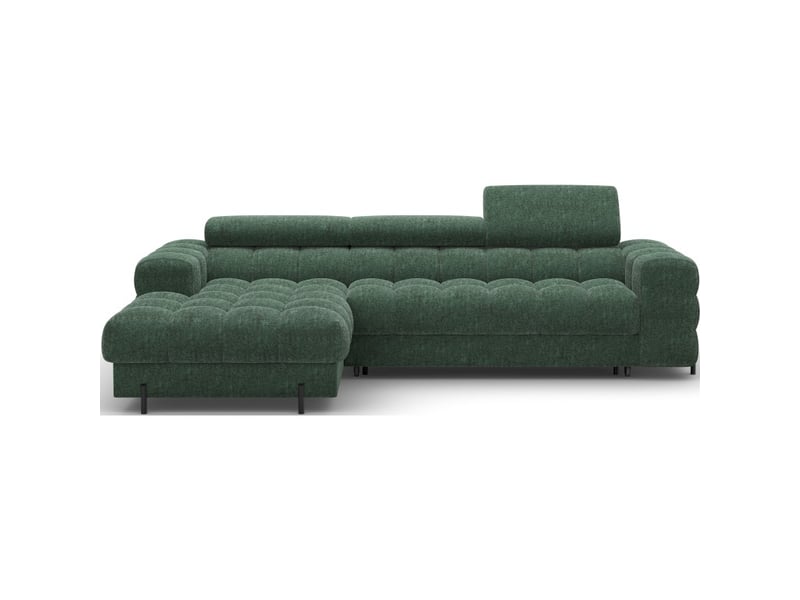  Canapé d'angle gauche convertible emeraude style épuré 285x99x181cm filtro  - Conforama A