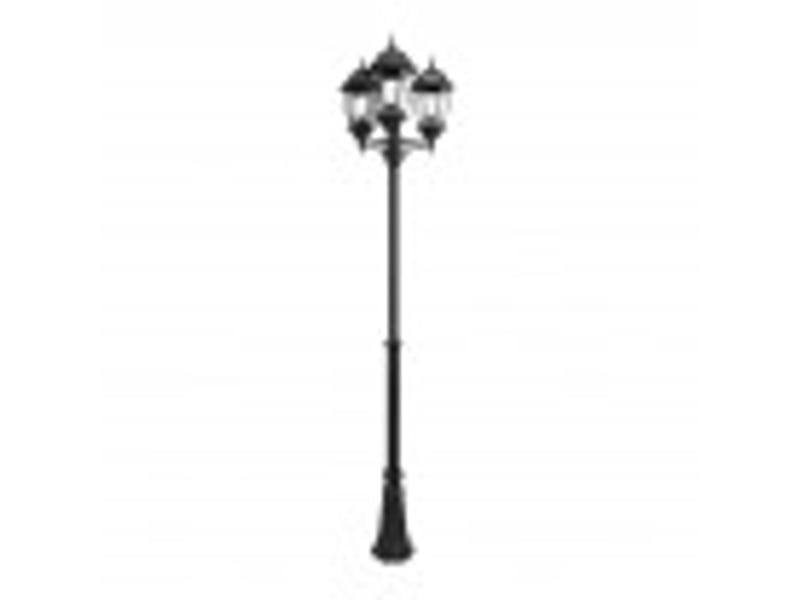  Lampadaire extérieur fabrilamp regulus 3 x e27 noir ip44 163,5-230 x 60 x 60 cm 149743009 - Conforama B