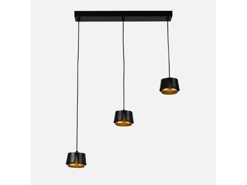  Fabrilamp domenica, réglette, moderne, 3 x gx53, noirdoré, 100 x 56 x 10 cm 253793016 - Conforama A