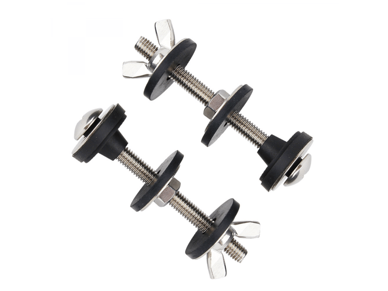  3 paires de boulons pour réservoir de toilette, fixations de salle de bain, accessoires pour siège de toilette, acier inoxydable  - Conforama D
