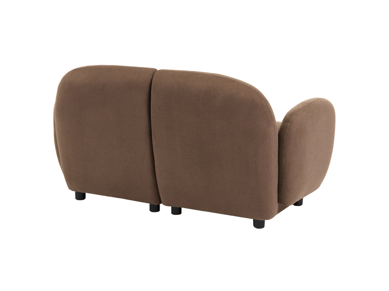  Canapé 2 places jule tissu marron  - Conforama E