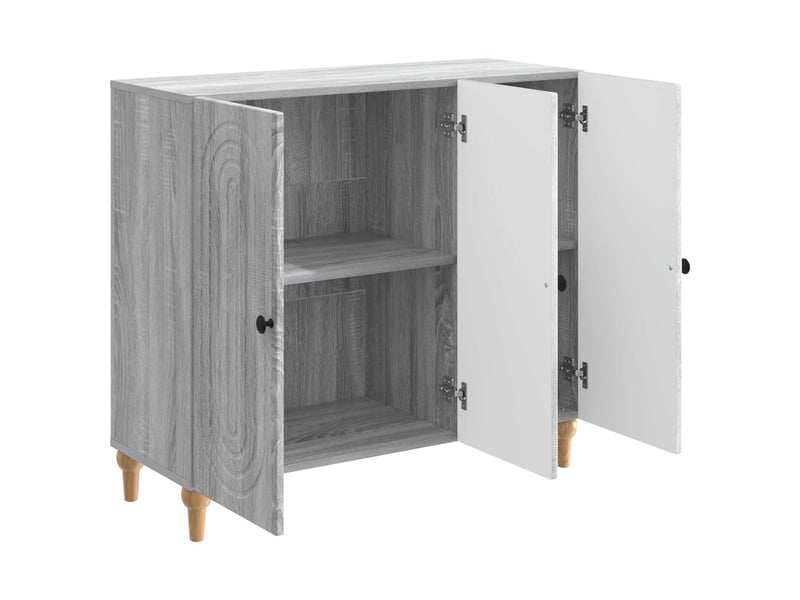  Buffet - bahut - meuble de rangement sonoma gris 89 x 34,5 x 80 cm bois d'ingénierie  - Conforama E