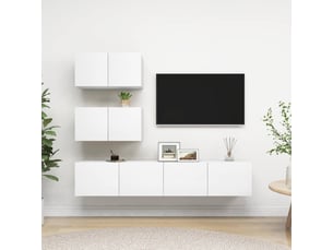 Meuble tv coloris blanc  <strong></strong>  <strong></strong>