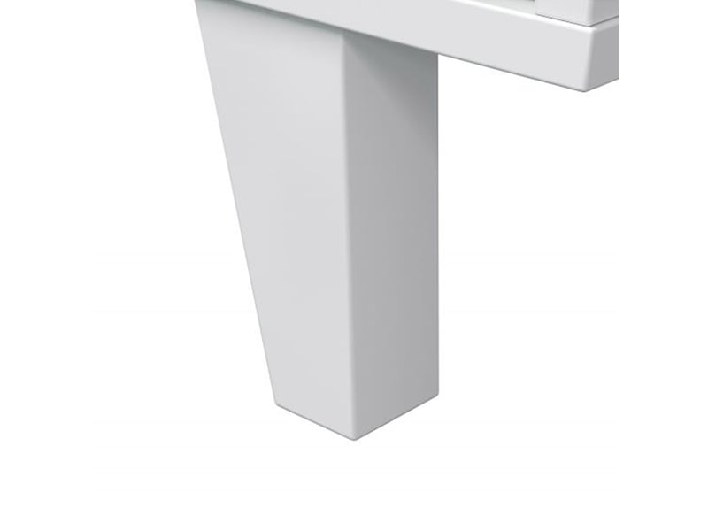  Table basse avec plateau relevable 100x68x38 cm blanc et naturel  - Conforama D