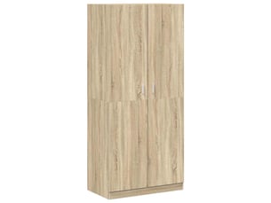 Garde-robe chambre, armoire de rangement chêne sonoma 90x52x200 cm bois d’ingénierie