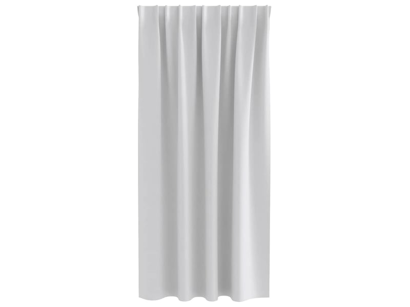 Lot de 2 rideaux occultants, rideaux black-out avec anneaux gris clair 175 x 140 cm cf44639 - Conforama D