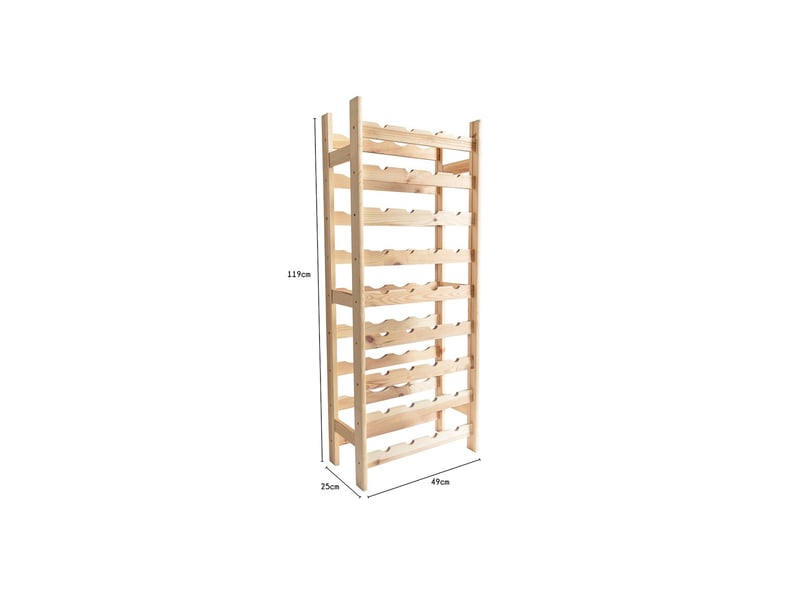  Range-bouteilles 36 bouteilles en bois 49 x 25 x 120 cm 62845 - Conforama C
