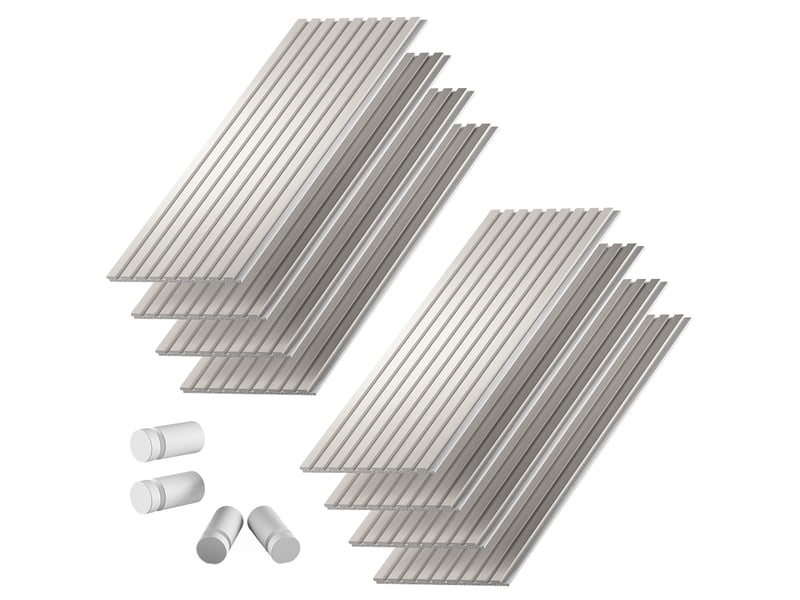 Vicco panneau acoustique, blanc, lot de 8