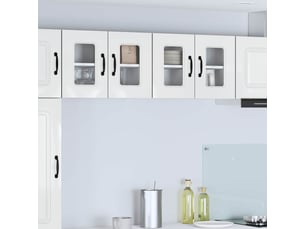 Meuble mural de cuisine | armoire de cuisine 2 pcs blanc brillant shl6223