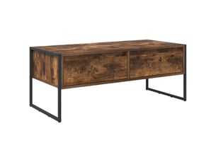 Table basse rectangulaire coloris marron  