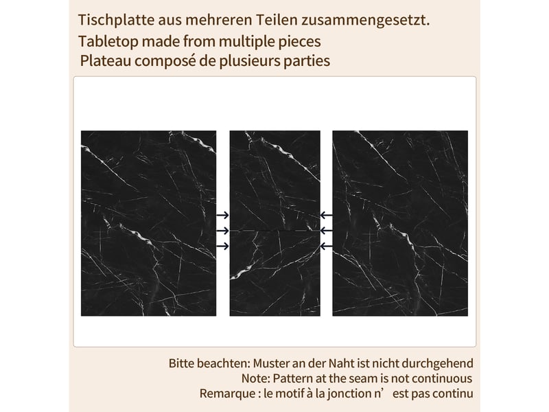  Table à manger 120x90x75 cm - extensible - 6 places - 4 à 6 personnes - mdf - usage quotidien - design moderne - pour repas en famille - noir CozyNest - Conforama E