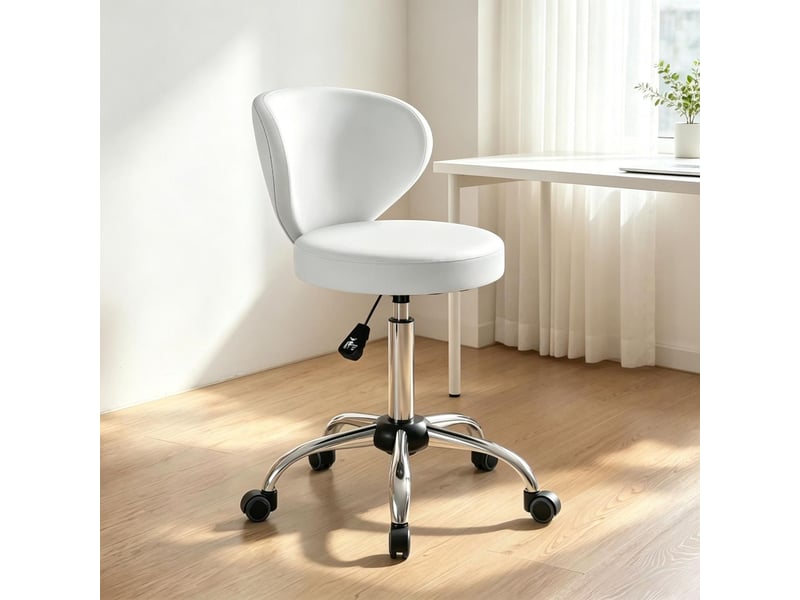  Chaise 73-88 cm pivotant 360° hauteur réglable revêtement pu fonction massage dossier  - Conforama B