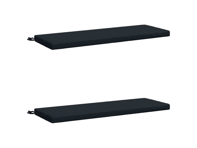 Lot de 2 coussins de banc, coussins d'assise soest 100 % polyester bleu foncé cf57125 - Conforama A