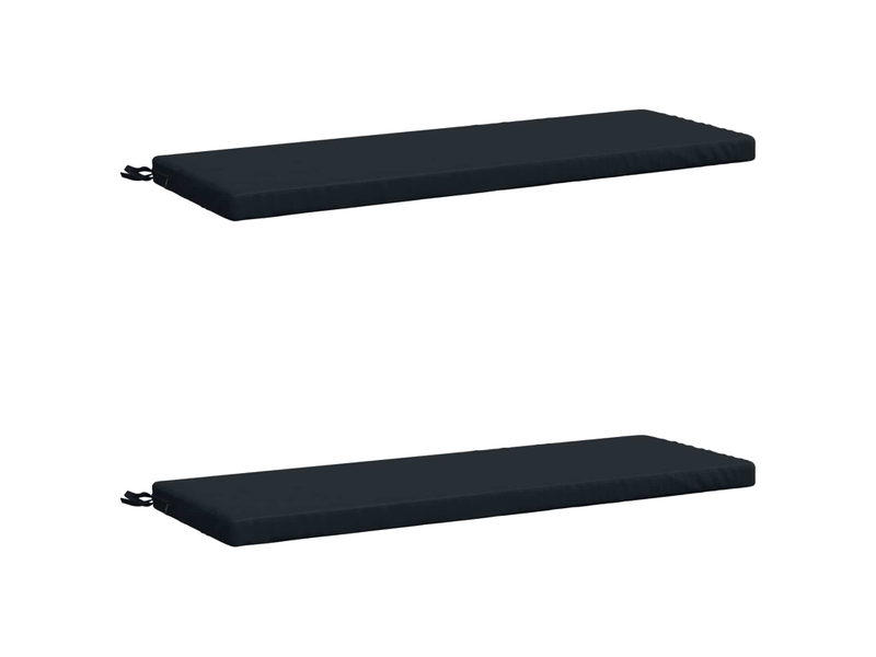 Lot de 2 coussins de banc, coussins d'assise soest 100 % polyester bleu foncé cf57125  - Conforama A