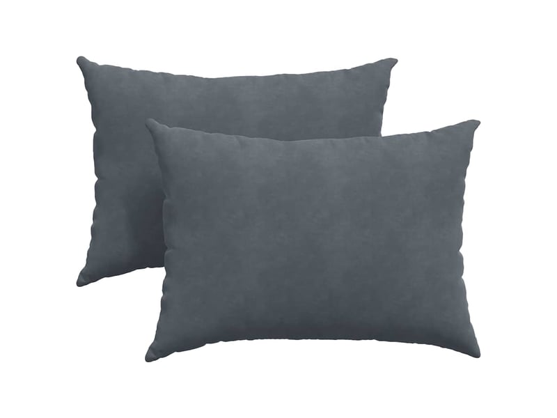  Lot de 2 coussins de canapé, coussins décoratifs gris foncé 70 x 50 cm cf59095  - Conforama A