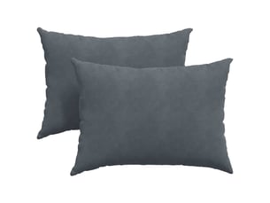 Lot de 2 coussins de canapé, coussins décoratifs gris foncé 70 x 50 cm cf59095