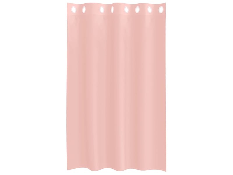  Lot de 2 rideaux en voile, voilages avec œillets rose 140x175 cm cf44398  - Conforama D