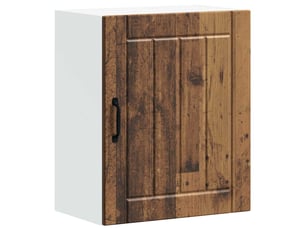 Meuble de rangement, armoire murale de cuisine lucca vieux bois bois ingénierie shl1406