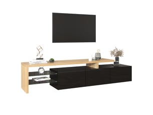Meuble tv coloris noir WISHDOR