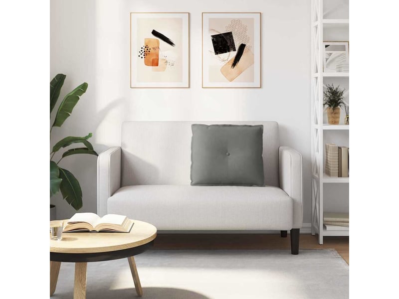  Coussin de dos, coussin de dossier gris foncé 60 x 50 cm tissu en microfibre cf54728  - Conforama D