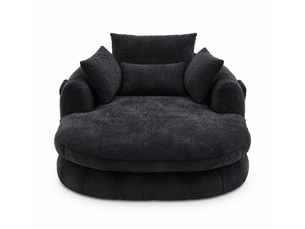 Méridienne oversize en chenille, fauteuil lounge nuage profond pour salon, chambre, lecture