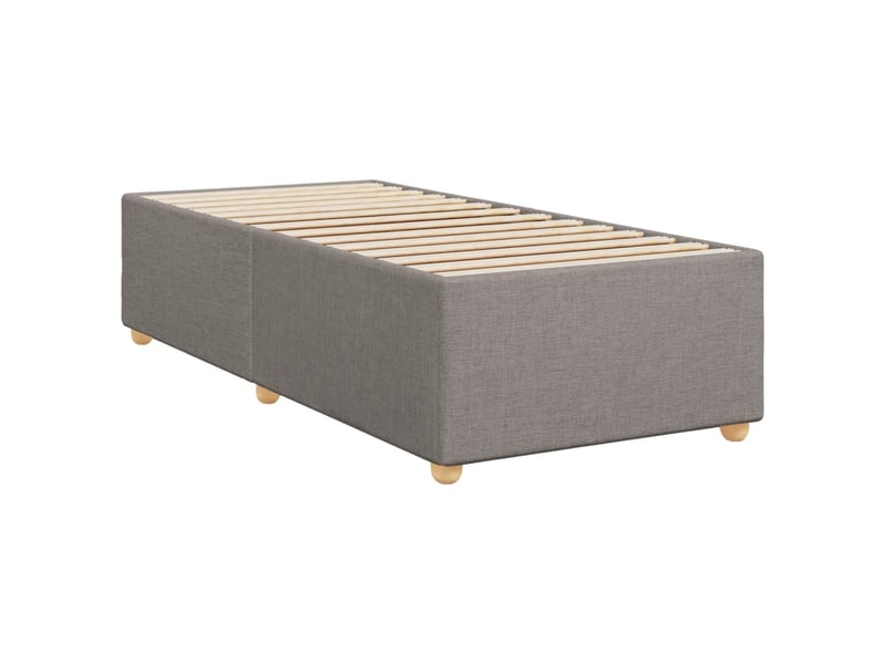  Lit simple- lit adulte -  cadre de lit sans matelas taupe 90x190 cm tissu  - Conforama B