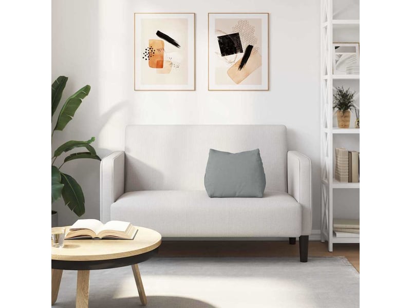 Coussin de dos, coussin de dossier gris clair 45 x 20 x 35 cm tissu cf54669 - Conforama D