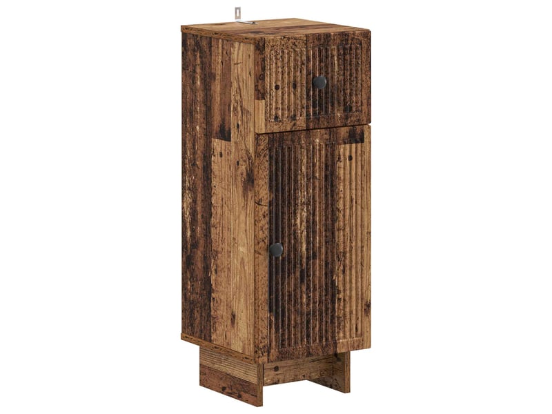  Ensemble de meuble de salle de bain 3 pièces ede bois ancien cf63408  - Conforama C