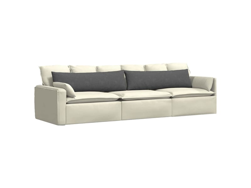 Lot de 2 coussins de canapé, coussins décoratifs gris foncé 145 x 40 cm cf59082  - Conforama C